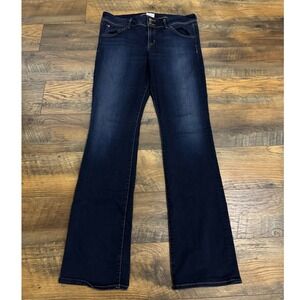 Hudson Beth Baby Boot Jeans Womens 32 Dark Wash Stretch Made in USA Flare